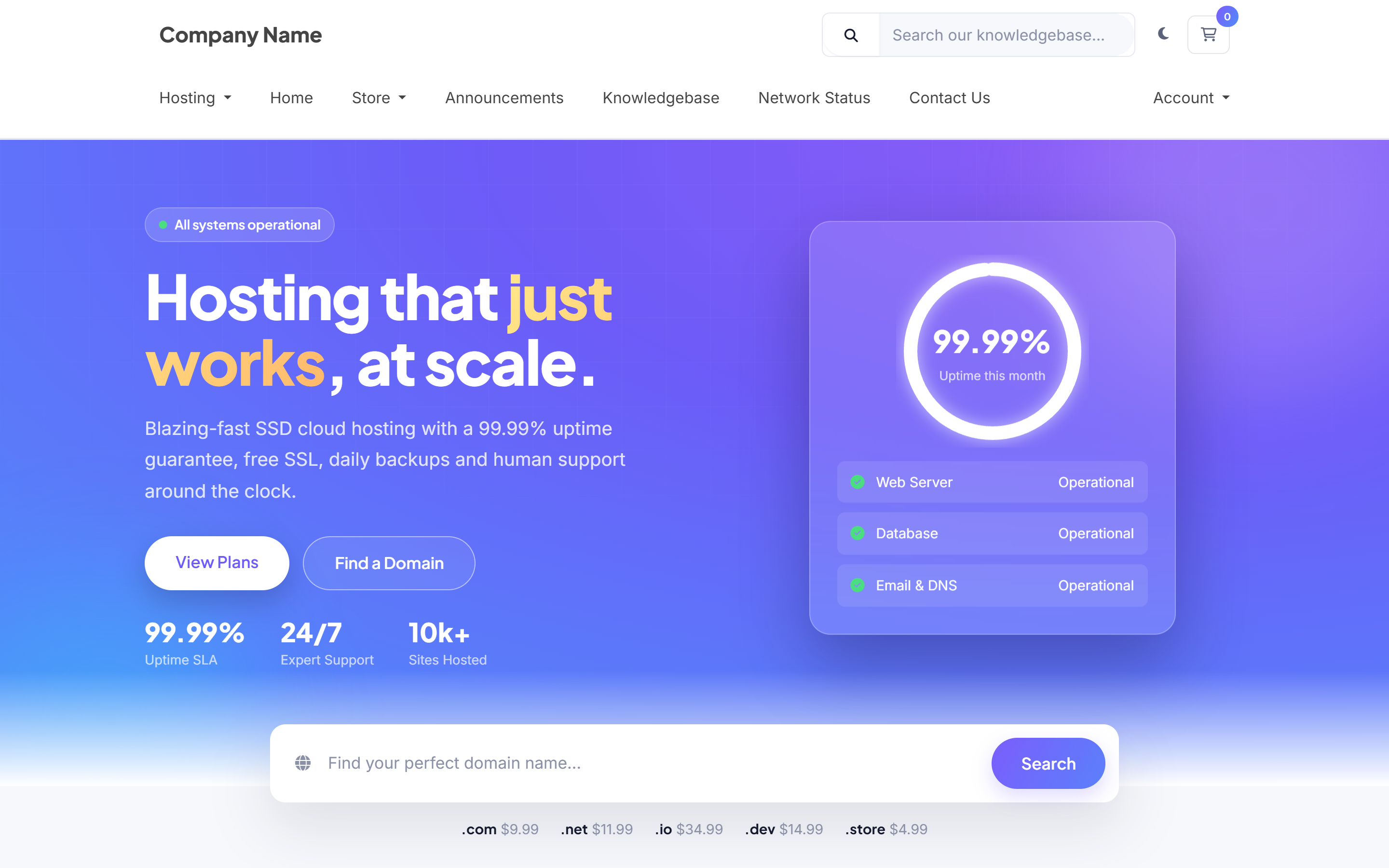 Nexus — WHMCS Theme