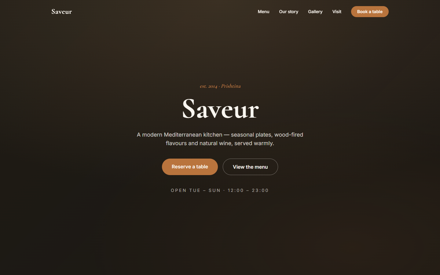 Saveur — Restaurant
